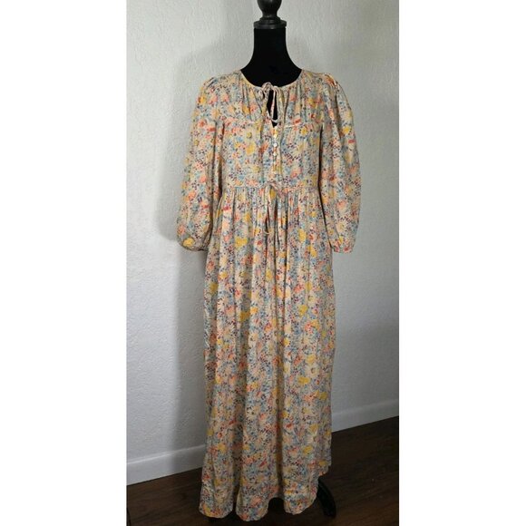 The Great Bonnet Spring Bloom Dress Size 0 Boho Long Sleeve - Picture 2 of 11